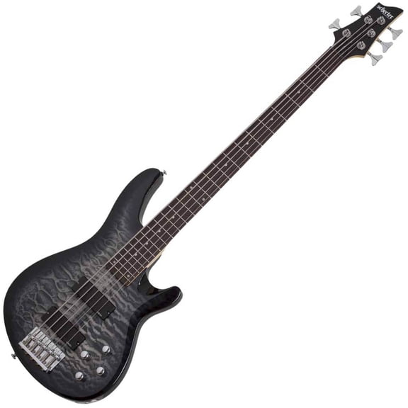 Schecter C-5 Plus 5 String Bass Guitar - Charcoal Burst