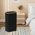 thumbnail image 7 of HBlife Large Collapsible Laundry Hamper with Lid and Removable Bag, Black, 7 of 7