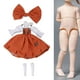 thumbnail image 4 of Ropa de moda para muñecas BJD, vestido de fiesta para muñeca niña, escala 1:6, conjuntos de ropa para Ob22 Tirantes Naranja, 4 of 9