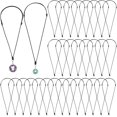 thumbnail image 1 of Collar de cordón encerado, 36 piezas, ajustable, con anilla de metal para colgantes y bisutería., 1 of 9