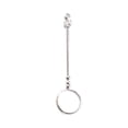 thumbnail image 1 of Wosthever Anillo de soporte para cigarrillos resistente a la corrosión hecho a mano personalizado Circlet Tobacciana accesorio joyería coleccionable para encendedores plata S Wosthever HA060100-03B, 1 of 6