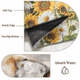 thumbnail image 6 of 4'x6' Area Rugs, Farmhouse Elephants Indoor Outdoor Area Rug for Living Room Bedroom, Spring Summer Sunflowers Wood Grain Washable Bathroom Rugs Kitchen Floor Carpet Mats Home Decor Aesthetic, 6 of 8