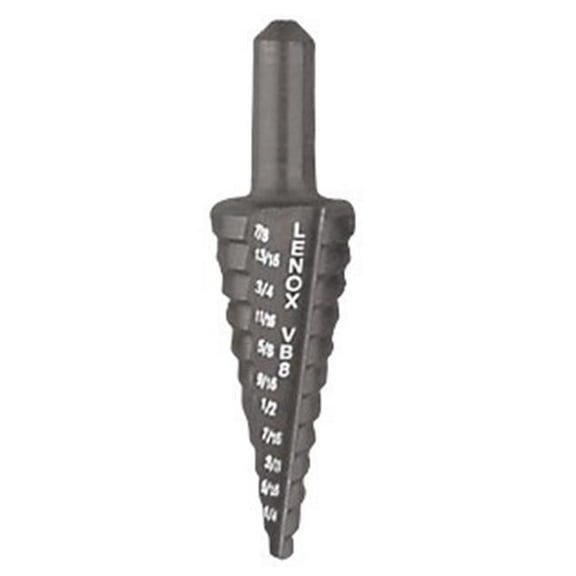 Lenox 30908VB8 Step Bit, 3/16 - 13/16"