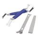 thumbnail image 2 of Kit de 4 herramientas para quitar molduras de coche, para tablero, audio, panel interior de puerta, extractor de clips, instalador, color azul, 2 of 14