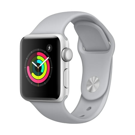 Refurbished Apple Watch - Series 3 - 38mm - Silver Aluminum Case - Fog Sport (Best Smartwatch For Apple)