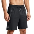 thumbnail image 4 of HBYJLZYG Men's Quick Dry Running Shorts with Zipper Pockets, Lightweight Ice Silk Athletic Shorts, Breathable Summer Gym Workout Shorts with Drawstring Waist, 4 of 9