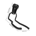 thumbnail image 2 of KALLORY Gancho Metálico Negro Para Almacenamiento En Ideal Para Colgar Bicicletas Y Escaleras, 2 of 7