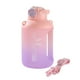 thumbnail image 1 of Botella De Agua Botella deportiva de 1500 ml Botella de agua fría con gradiente helado para exteriores (rosa) Likrtyny Para Estrenar, 1 of 9