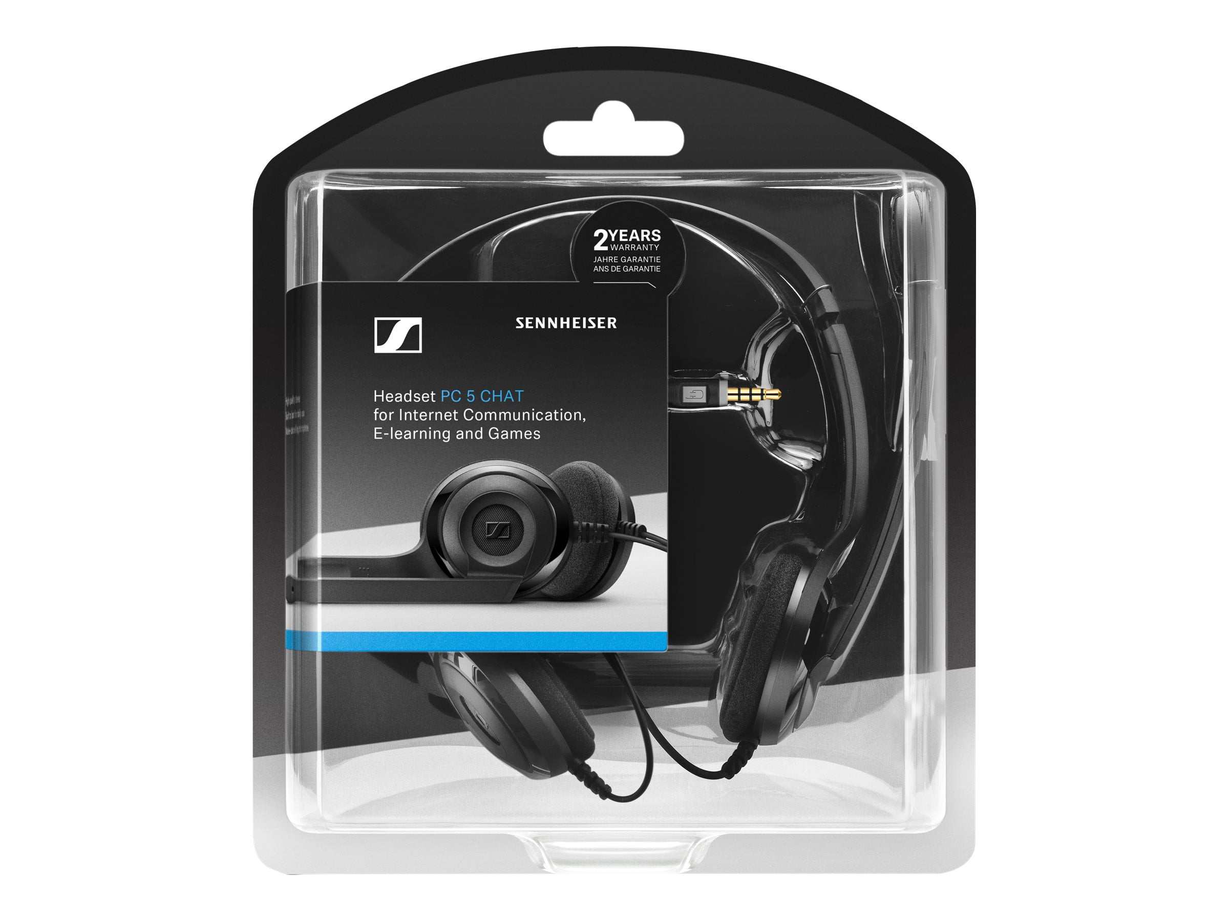 sennheiser pc 5 chat headset black