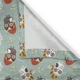thumbnail image 4 of Ambesonne Christmas Window Valance, Owls in Hats Yuletide, 54" X 12", Multicolor, 4 of 5