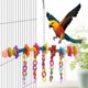 thumbnail image 4 of Juguete de madera para loros, jaula para pájaros mediana y grande, juguete para loros, uso práctico, 4 of 8