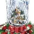 thumbnail image 2 of The Bradford Exchange All Is Bright Illuminated Crystal Candle Tabletop Centerpiece Christmas Decoration by Thomas Kinkade 10-Inches, 2 of 3