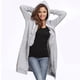 thumbnail image 2 of La nueva manera de las mujeres con capucha largas sudaderas con capucha de la capa bolsillos ocasion Tomshoo Gris XL, 2 of 7