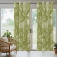 thumbnail image 5 of Outdoor Curtains for Patio Waterproof, Sage Green Geometric Outdoor Privacy Panels Grommet, Modern Stereotypic Abstract Art Blackout Outside Curtains for Porch/Cabana/Pergola/Gazebo 54"x95", 2 Panels, 5 of 8