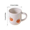 thumbnail image 4 of Halloween Embossed Jack O Lantern Ceramic Mug , Cute Pumpkin Face Ceramic Coffee Cup, Fall Harvest Tableware for Breakfast Bar Home Halloween Party Decor 400ml, 4 of 9