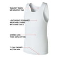thumbnail image 3 of Hanes Boys' Ecosmart Tank Top White Undershirts Value Pack, 5-pack sizes S-XXL, 3 of 7
