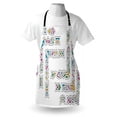 thumbnail image 3 of Irish Apron Celtic Ornament Patterns Set Colorful Vibrant Entangled Gaelic Ethnic Ancient Borders, Unisex Kitchen Bib Apron with Adjustable Neck for Cooking Baking Gardening, Multicolor, by Ambesonne, 3 of 3