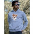 thumbnail image 2 of Cute Corgi Peeking Through Hoodie Men -Image by Shutterstock, Male 3X-Large, 2 of 4