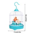 thumbnail image 4 of Electronic Birds Cage Toy Inductive Sound Voice Control Singing Bird Children Pet Animal Simulation Toy, 4 of 8