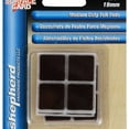 thumbnail image 6 of Shepherd Hardware Square Felt Pads 3/4 in Adhesive Medium Duty Surface Gard 12 Count, Brown, 6 Pack, 6 of 8