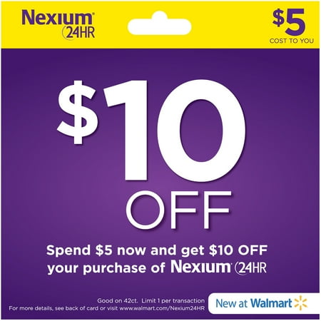 Nexium 24HR Pre-Buy Value Card