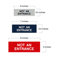 thumbnail image 2 of Basic Not An Entrance Sign (Yellow / Black) - Large, 2 of 5