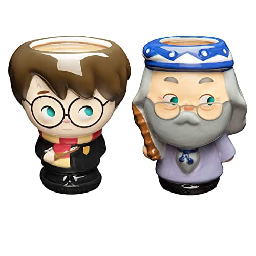 Harry Potter Coffee Mugs, 2 Pack - Harry & Dumbledore Goblet Cup Kawaii ...