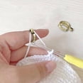 thumbnail image 4 of Metal Yarn Guide Finger Holders, Crochet Loop for Finger Yarn Faster Knitting Finger Yarn Guide, Knitting Loop Adjustable Open, 4 of 5