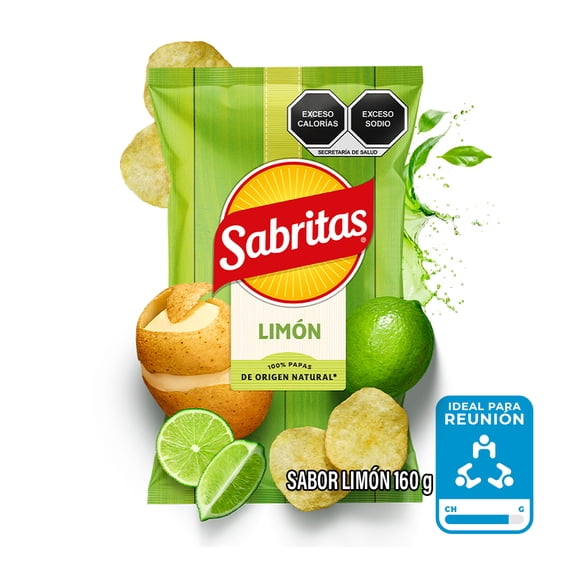 Papas fritas Sabritas sabor limón 160 g