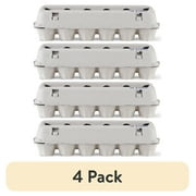 (4 pack) Vibrant Life Egg Cartons, Natural Pulp Paper Material, Holds 12 Eggs