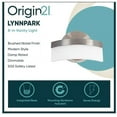 thumbnail image 5 of Origin 21 Lynnpark 8-in 1-Light Brushed Nickel LED Modern/Contemporary Vanity Light, 5 of 6
