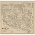 thumbnail image 2 of Walsh 27x26 White Modern Wood Framed Museum Art Print Titled - Wood County Texas - Walsh 1879, 2 of 4