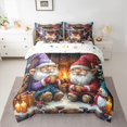 thumbnail image 2 of Homewish Cute Gnome Snowman 7-Piece Bedding Comforter Set For Preppy Children Kids,Merry Christmas King Bedding Sets,Happy Winter Xmas Ultra Soft Bed Sheets,Luxury Bedroom Decor,Reversible, 2 of 8