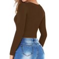 thumbnail image 3 of Camisas térmicas MANGOPOP para mujer con forro polar de manga larga, 3 of 6