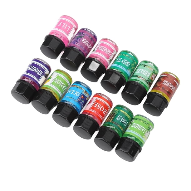 Conjunto de Aceite Esencial, Conjunto de Aceite Esencial A Base de Agua Duradera A PrueBa de Derrames 3 ml 12pcs Múltiples Propósito para Baños