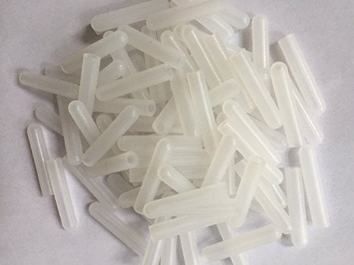 AUEAR 200 Pack Universal PVC Dishwasher Prong Rack Tip Tine Cover Caps White 3m 