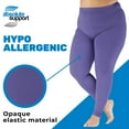 thumbnail image 4 of Compression Leggings for Women 20-30 mmHg Swelling & Edema - Purple, Small, 4 of 9