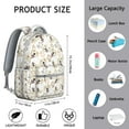 thumbnail image 6 of Lightweight School Bag with Playful Dog Paw and Bone Prints Compact Travel Backpack Cute Small Backpack for School Dog Lover Gift, 6 of 6