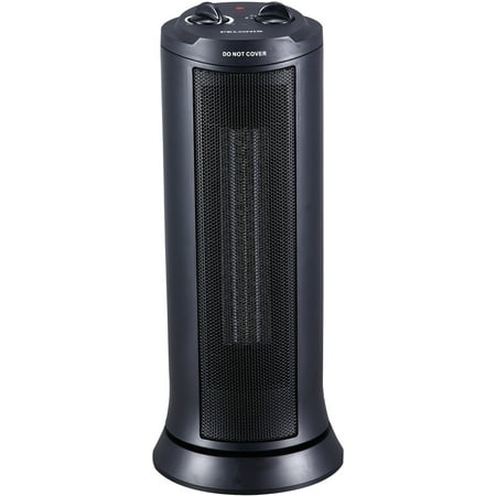 Pelonis 17" Electric Tower Space Heater with Thermostat, Indoor, Black, NT15-13L