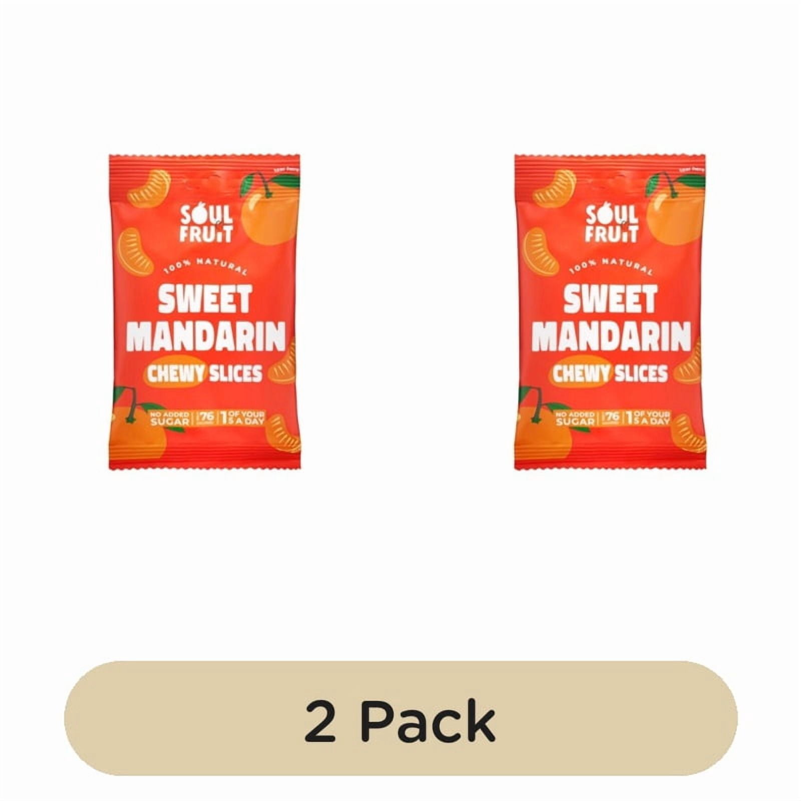 Soul Fruit Soft Dried Mandarin 25g, British Import (Pack of 2)