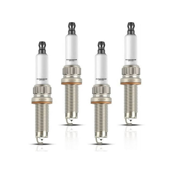 Spark Plug Set 4 - Compatible with 2013 - 2018 BMW 320i 2.0L 4-Cylinder 2014 2015 2016 2017