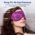 thumbnail image 5 of Cooling Eye Mask for Puffy Eyes - FSA HSA Eligible, Cold Compress for Migraines Headache and Puffiness, Relaxation Gifts for Women, Gel Sleep Mask for Dark Circles, Reusable Face Ice Pack(Purple), 5 of 10