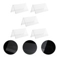 thumbnail image 4 of 5Pcs Acrylic Displaying Cards Clear Double-sided Conference Guest Seat Display Cards, 4 of 5