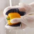 thumbnail image 4 of Silicone Gloves, Reusable Waterproof Cleaning Gloves With Cleaning Brush, 4 of 5
