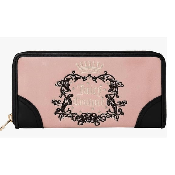 Juicy Couture Box Set Women's Heritage Clutch Wallet, Pink