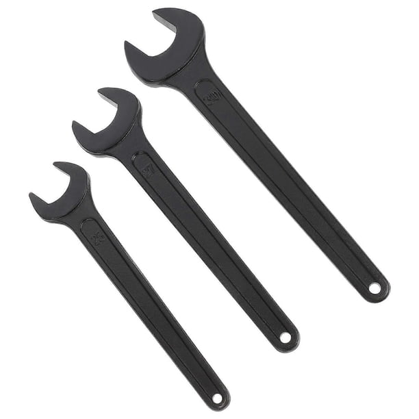 Portable Steel Combination Wrench Tools with Open End and Ratchet Design for Home Use 3pcs