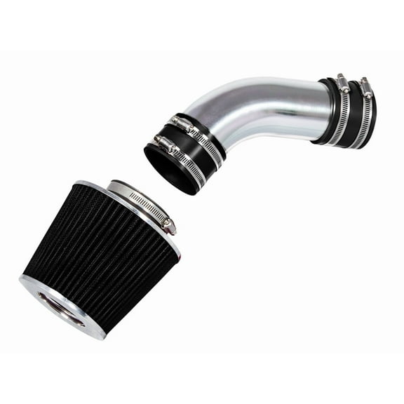 Rtunes Racing Short Ram Air Intake Kit   Filter Combo BLACK Compatible For 02-05 Audi A4 / A6 3.0L V6