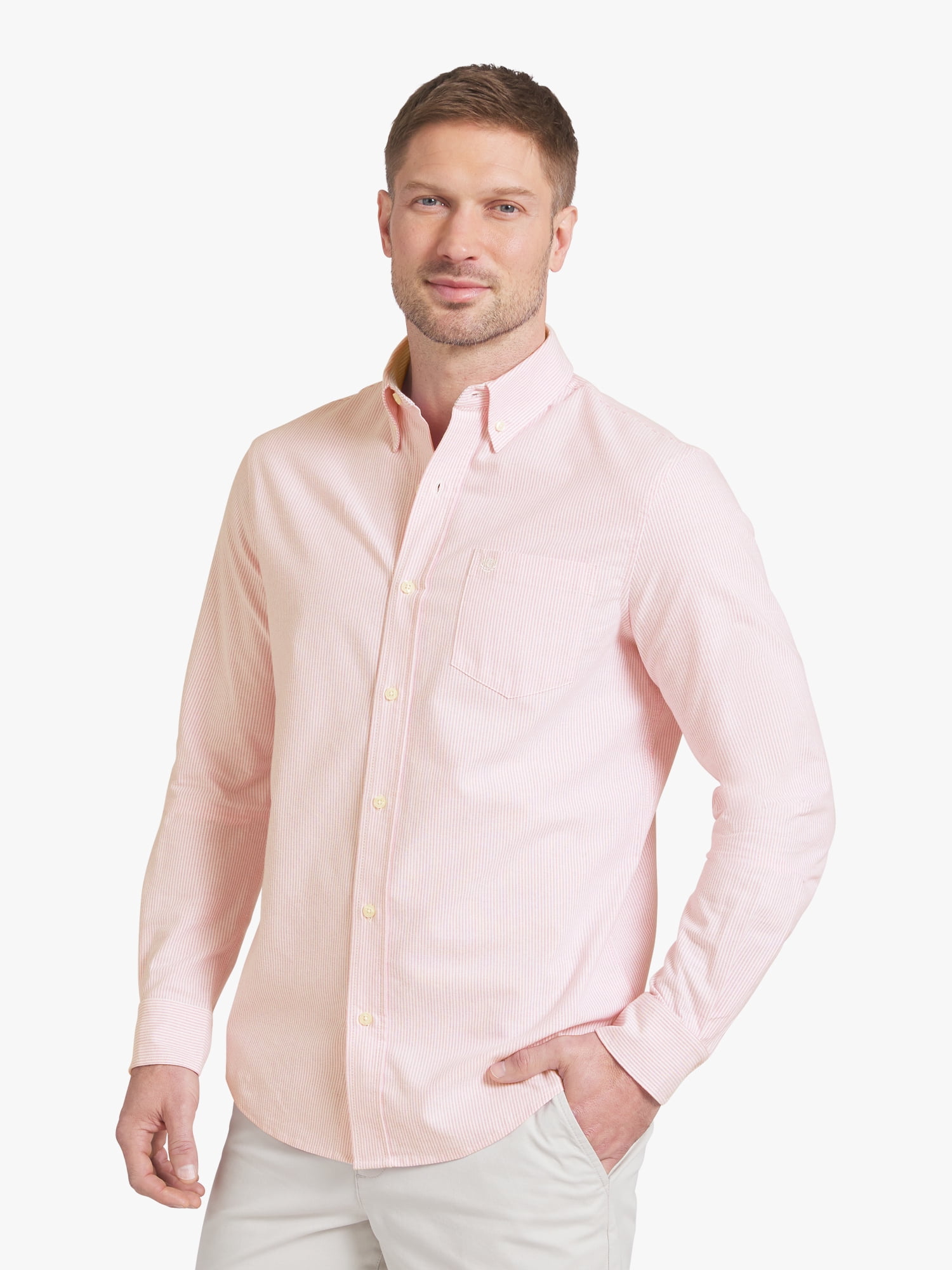 Chaps Men's & Big Men's Long Sleeve Oxford Woven Shirt, Sizes S-3XL