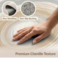 thumbnail image 6 of ODIKA 3'x5' Washable Area Rug Bathroom Ash Flowing Brushstroke Composition Entryway Bedrooms for Hallway, Laundry Room, Non-Slip, Flatweave, Easy Care, 6 of 7