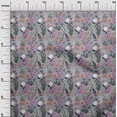 thumbnail image 3 of oneOone Cotton Cambric Light Gray Fabric Florals Craft Projects Decor Fabric Printed By The Yard 42 Inch Wide-P0, 3 of 6